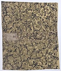Book cover with marbled pattern by Anonymous