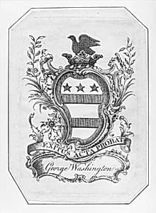 Bookplate of George Washington by Anonymous, British, 18th century