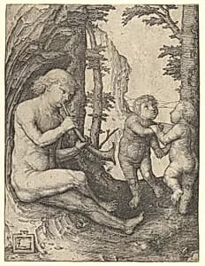 Boy with a Trumpet by Lucas van Leyden