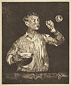 Boy with Soap Bubbles by Edouard Manet