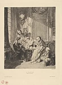 Breakfast, from "Gazette des Beaux-Arts" by Emile Boilvin|François Boucher|Gazette des Beaux-Arts