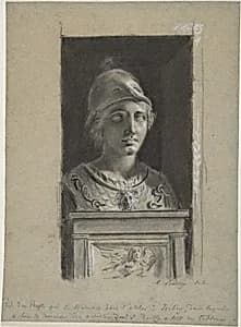 Bust of Minerva by Louis Léopold Boilly