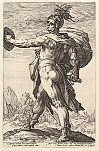 Calphurnius, from "The Roman Heroes" by Hendrick Goltzius