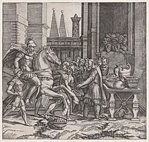 Camillus by Agostino Veneziano (Agostino dei Musi)|Baccio Bandinelli