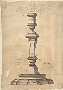 Candlestick with Three Branches by Anonymous, Italian, Bolognese 18th century artist