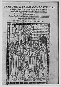 Canzone a ballo by Lorenzo de' Medici|Angelo Poliziano|Heirs of Filippo da Giunta