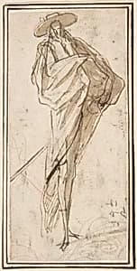 Caricature of a Grandee by Anonymous, Italian, Roman-Bolognese, 17th century
