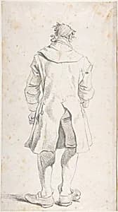 Caricature of Joseph-Benoît Suvée by François André Vincent