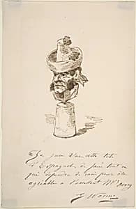 Caricatured Head of a Spaniard