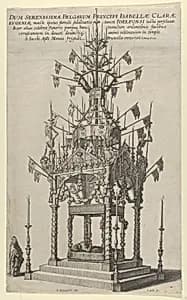 Catafalque for Isabella Clara by Cornelis Galle I|Jacques Francquart