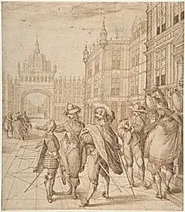Cavaliers in a City Square by Jean de Saint-Igny