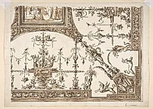 Ceiling Design with Grotesques by Antonio Liverani