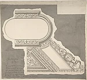Ceiling of Staircase, Palazzo Mattei by Sir William Chambers