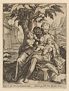 Charity by Goltzius School