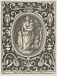 Charity, from the Cardinal Virtues by Nicolaes de Bruyn|Frederick de Wit