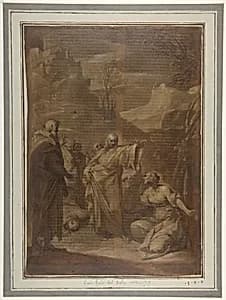 Christ and the Canaanite Woman by Giovan Gioseffo dal Sole