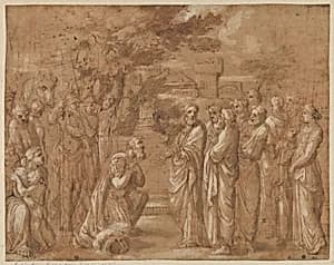 Christ and the Centurion by Sébastien Bourdon|Anonymous, French, 17th century