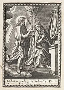 Christ Appearing to His Mother by Justus Sadeler|Anonymous
