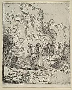 Christ Carried to the Tomb by Rembrandt (Rembrandt van Rijn)