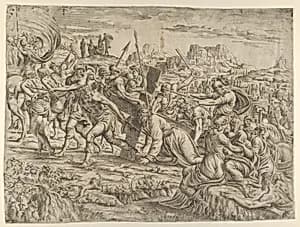 Christ Carrying of the Cross by Luca Penni|Jean Mignon