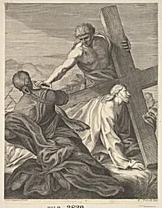 Christ Carrying the Cross by Benoit Thiboust|Carlo Maratti