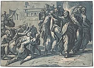 Christ healing the Lepers by Niccolò Vicentino|Parmigianino (Girolamo Francesco Maria Mazzola)