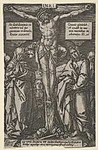 Christ on the Cross by Heinrich Aldegrever|Georg Pencz