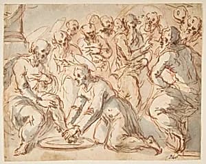 Christ Washing the Disciples' Feet by Francesco Vanni