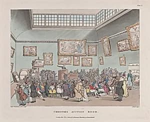 Christie's Auction Rooms by John Bluck|Rudolph Ackermann, London|Auguste Charles Pugin|Thomas Rowlandson