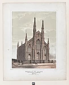Church of the Saviour (First Unitarian Congregational), Brooklyn by Ezra Bisbee|G. & W. Endicott|A. Spooner & Co.|Minard Lafever