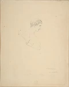 Classical Male Bust in Profile by Vincenzo Camuccini