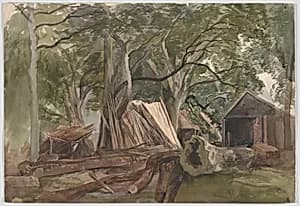 Clearing with a Lumber Mill by John Middleton