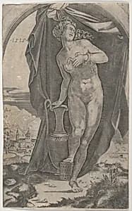 Cleopatra by Agostino Veneziano (Agostino dei Musi)|Baccio Bandinelli