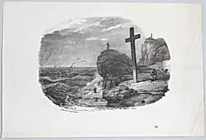 Cliff of Fécamp by Horace Vernet|Godefroy Engelmann