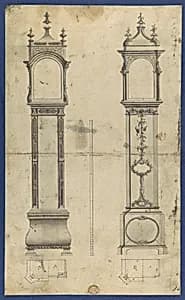 Clock Cases, in Chippendale Drawings, Vol. I by Thomas Chippendale