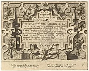 Cœnotaphiorum (title page) by Hans Vredeman de Vries|Johannes van Doetecum I|Lucas van Doetecum|Hieronymus Cock