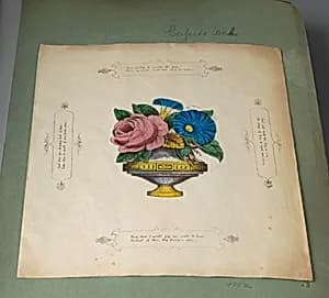 Cobweb Valentine by Anonymous, British, 19th century