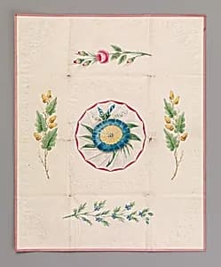Cobweb Valentine with Morning Glory by Anonymous, British, 19th century