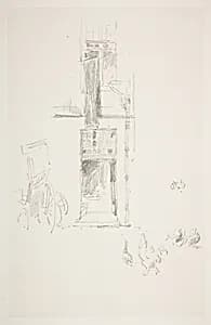 Cocks and Hens, Hôtel Colbert by James McNeill Whistler
