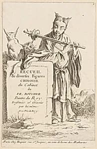 Collection of Diverse Chinese Figures by François Boucher|Gabriel Huquier