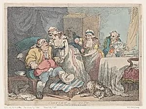 Comfort in the Gout by Thomas Rowlandson|S. W. Fores