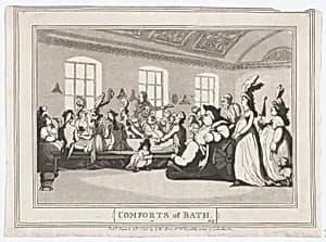 Comforts of Bath, Plate 11 by Thomas Rowlandson|S. W. Fores