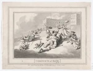 Comforts of Bath, Plate 12 by Thomas Rowlandson|S. W. Fores