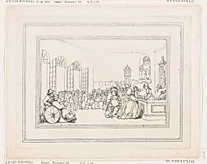 Comforts of Bath, Plate 3 by Thomas Rowlandson