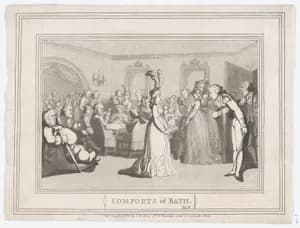 Comforts of Bath, Plate 8 by Thomas Rowlandson|S. W. Fores