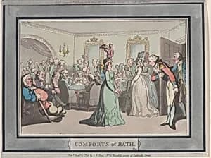 Comforts of Bath, Plate 8 by S. W. Fores|Thomas Rowlandson