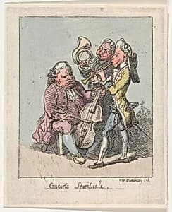 Portrait of Johann Christian Fisher|Carl Friedrich Abel|Johann Christian Bach|Henry William Bunbury|Giovanni Punto
