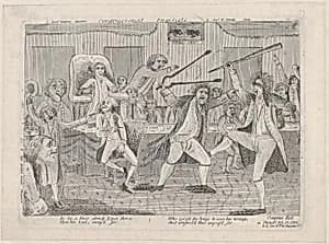 Congressional Pugilists by Anonymous, American, 18th century