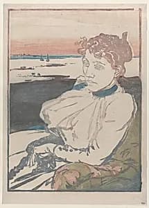 Convalescent, Mme Lepère by Auguste-Louis Lepère