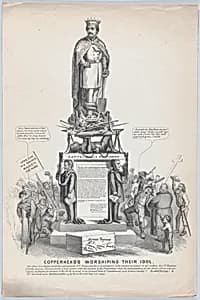 Copperheads Worshiping Their Idol by Anonymous, American, 19th century